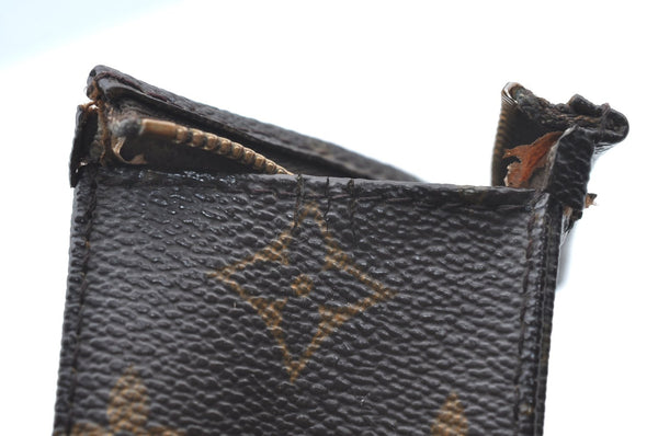 Authentic Louis Vuitton Monogram Poche Toilette 19 M47544 Cosmetics Pouch K4133