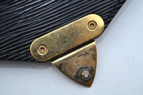 Authentic Louis Vuitton Epi Serviette Conseiller Briefcase Black M54422 LV K4137