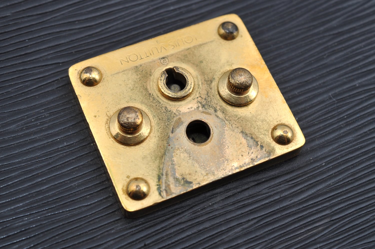 Authentic Louis Vuitton Epi Serviette Conseiller Briefcase Black M54422 LV K4137