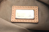 Authentic FENDI Zucchino Shoulder Cross Body Bag Canvas Leather Light Blue K4138