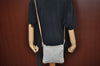 Authentic FENDI Zucchino Shoulder Cross Body Bag Canvas Leather Light Blue K4138