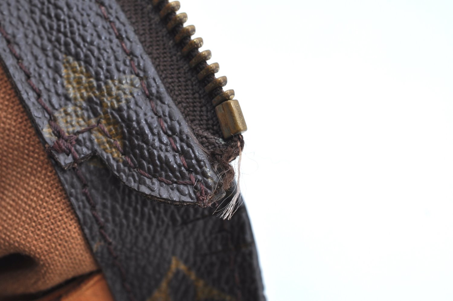 Auth Louis Vuitton Monogram Cabas Mezzo Shoulder Tote Bag M51151 LV Junk K4143