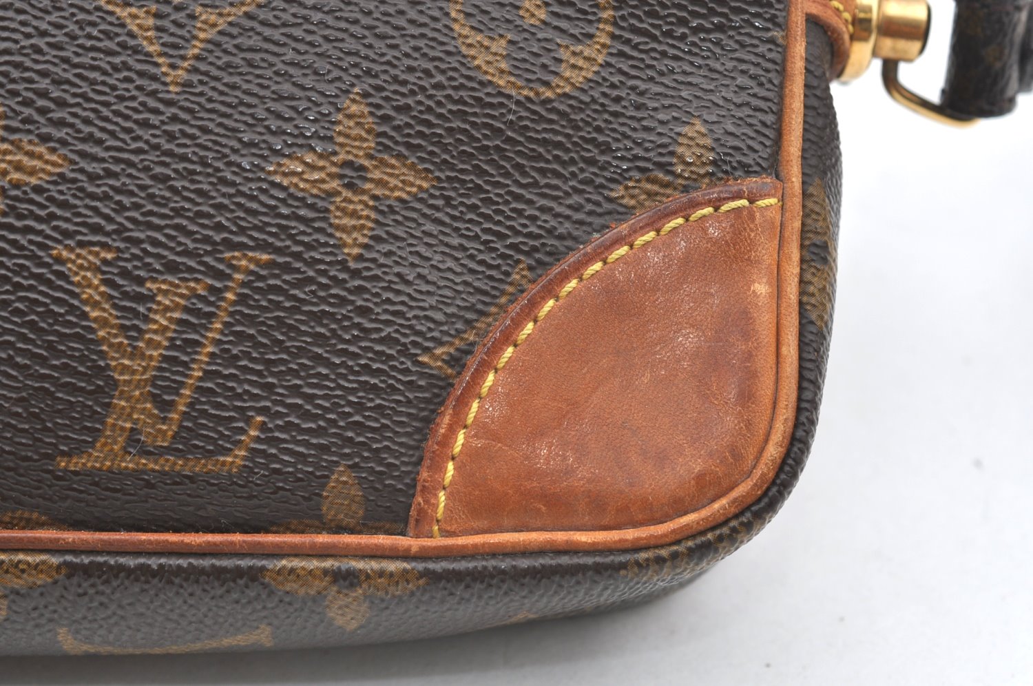 Authentic Louis Vuitton Monogram Marly Dragonne PM M51827 Clutch Hand Bag K4144