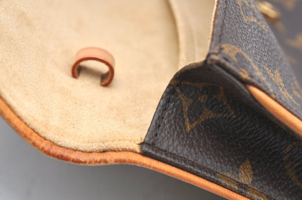 Authentic Louis Vuitton Monogram Pochette Twin GM Shoulder Bag M51852 LV K4146