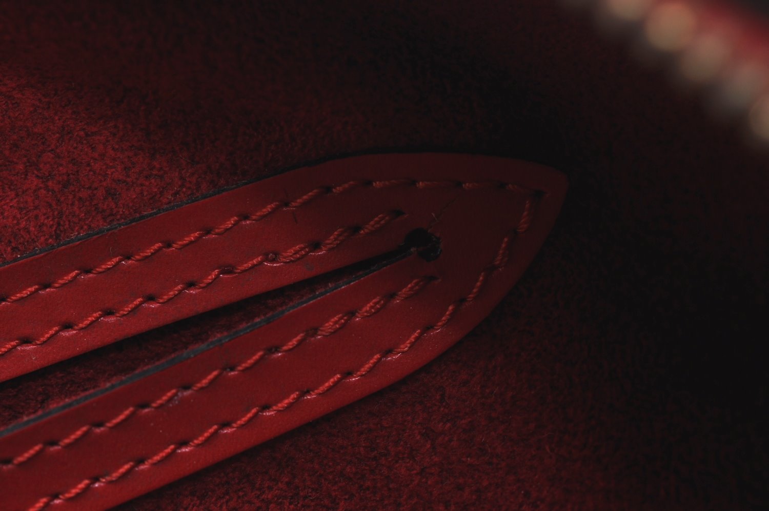 Authentic Louis Vuitton Epi Soufflot Hand Bag Red M52227 LV K4148