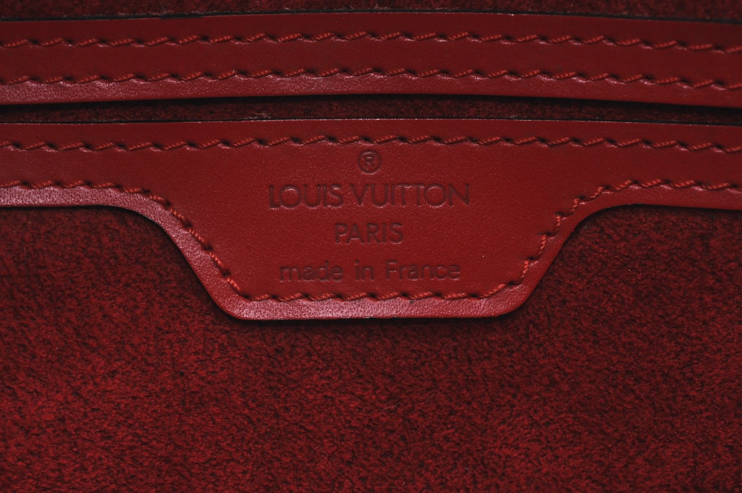 Authentic Louis Vuitton Epi Soufflot Hand Bag Red M52227 LV K4148