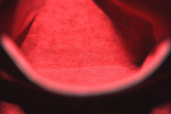 Authentic Louis Vuitton Epi Soufflot Hand Bag Red M52227 LV K4148