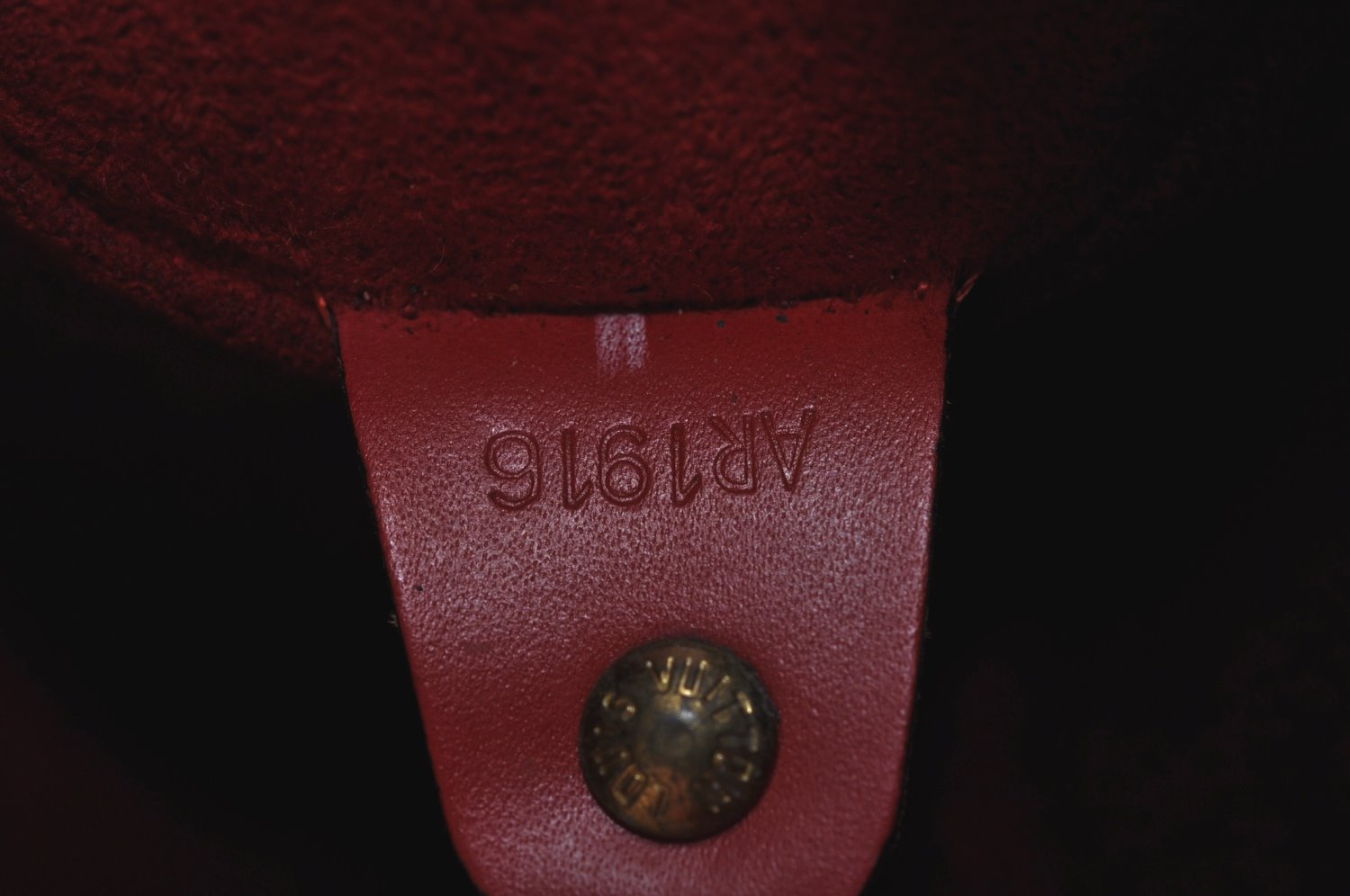 Authentic Louis Vuitton Epi Soufflot Hand Bag Red M52227 LV K4148