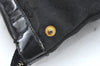 Authentic GUCCI Abbey Shoulder Tote Bag GG Canvas Enamel 141470 Black K4149