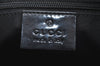 Authentic GUCCI Abbey Shoulder Tote Bag GG Canvas Enamel 141470 Black K4149
