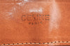 Authentic CELINE Macadam Blason Shoulder Cross Body Bag PVC Leather Beige K4150