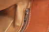 Authentic CELINE Macadam Blason Shoulder Cross Body Bag PVC Leather Beige K4150