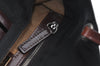 Authentic FENDI Vintage Shoulder Hand Bag Purse Nylon Leather Black K4152