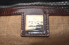 Authentic FENDI Vintage Shoulder Hand Bag Purse Nylon Leather Black K4152