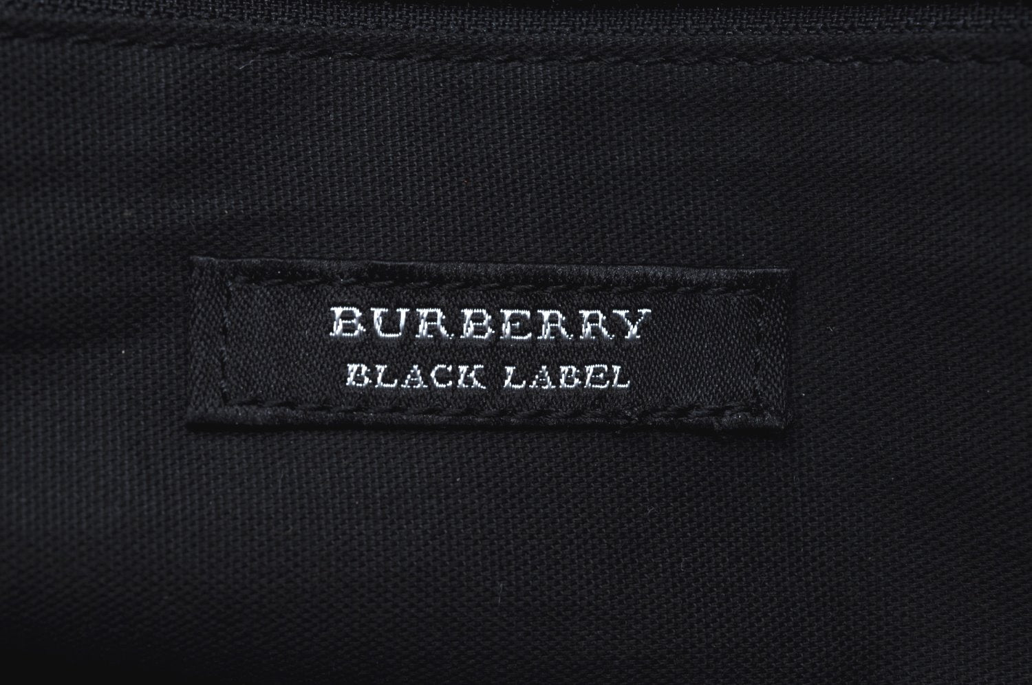 Authentic BURBERRY BLACK LABEL Vintage Briefcase Canvas Leather Black K4156