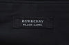 Authentic BURBERRY BLACK LABEL Vintage Briefcase Canvas Leather Black K4156