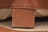 Authentic CELINE C Macadam Blason Pattern Hand Bag Canvas Leather Beige K4158