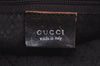 Authentic GUCCI Bamboo 2Way Shoulder Hand Bag Nylon Leather 0011638 Brown K4164