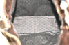 Authentic GUCCI Bamboo 2Way Shoulder Hand Bag Nylon Leather 0011638 Brown K4164