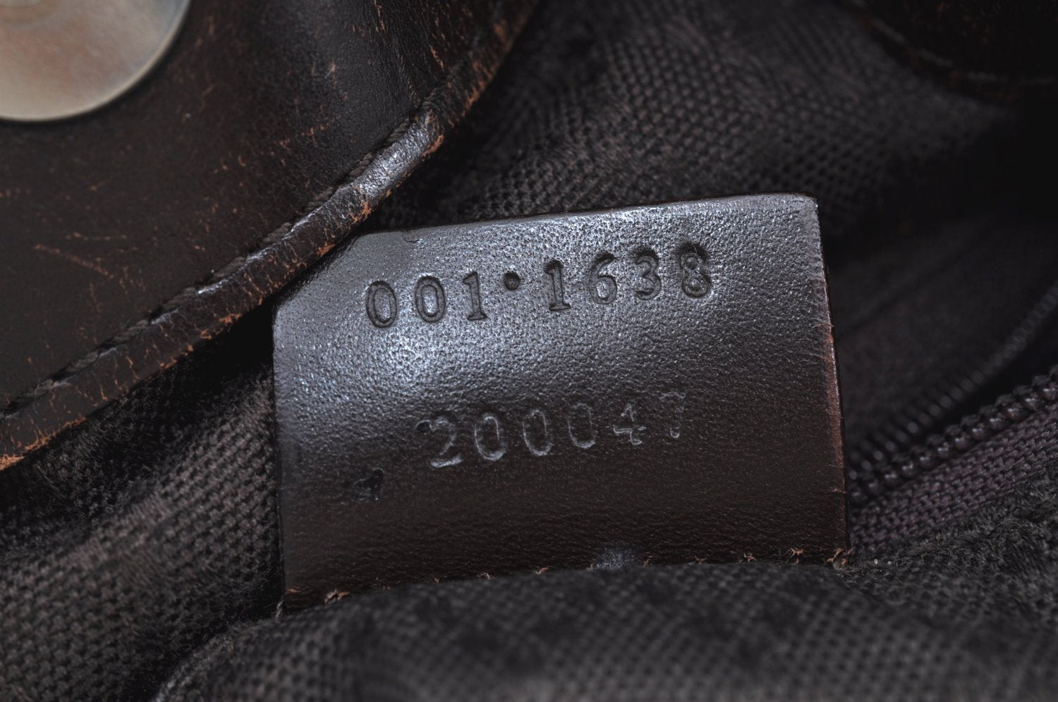 Authentic GUCCI Bamboo 2Way Shoulder Hand Bag Nylon Leather 0011638 Brown K4164