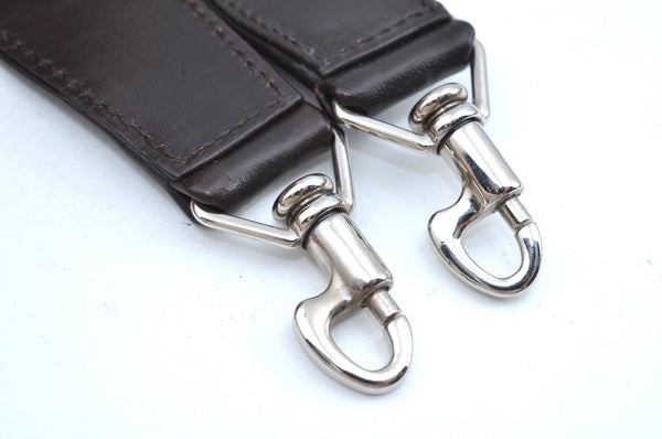 Authentic GUCCI Bamboo 2Way Shoulder Hand Bag Nylon Leather 0011638 Brown K4164