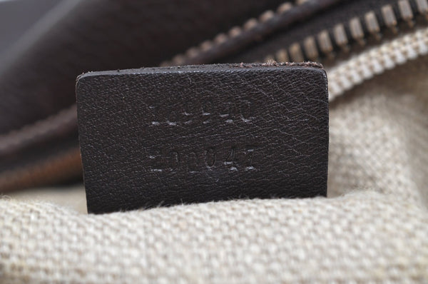 Authentic GUCCI Vintage Shoulder Cross Body Bag Leather Brown K4166