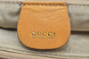 Authentic GUCCI Vintage Shoulder Bag Purse Leather Yellow Junk K4168