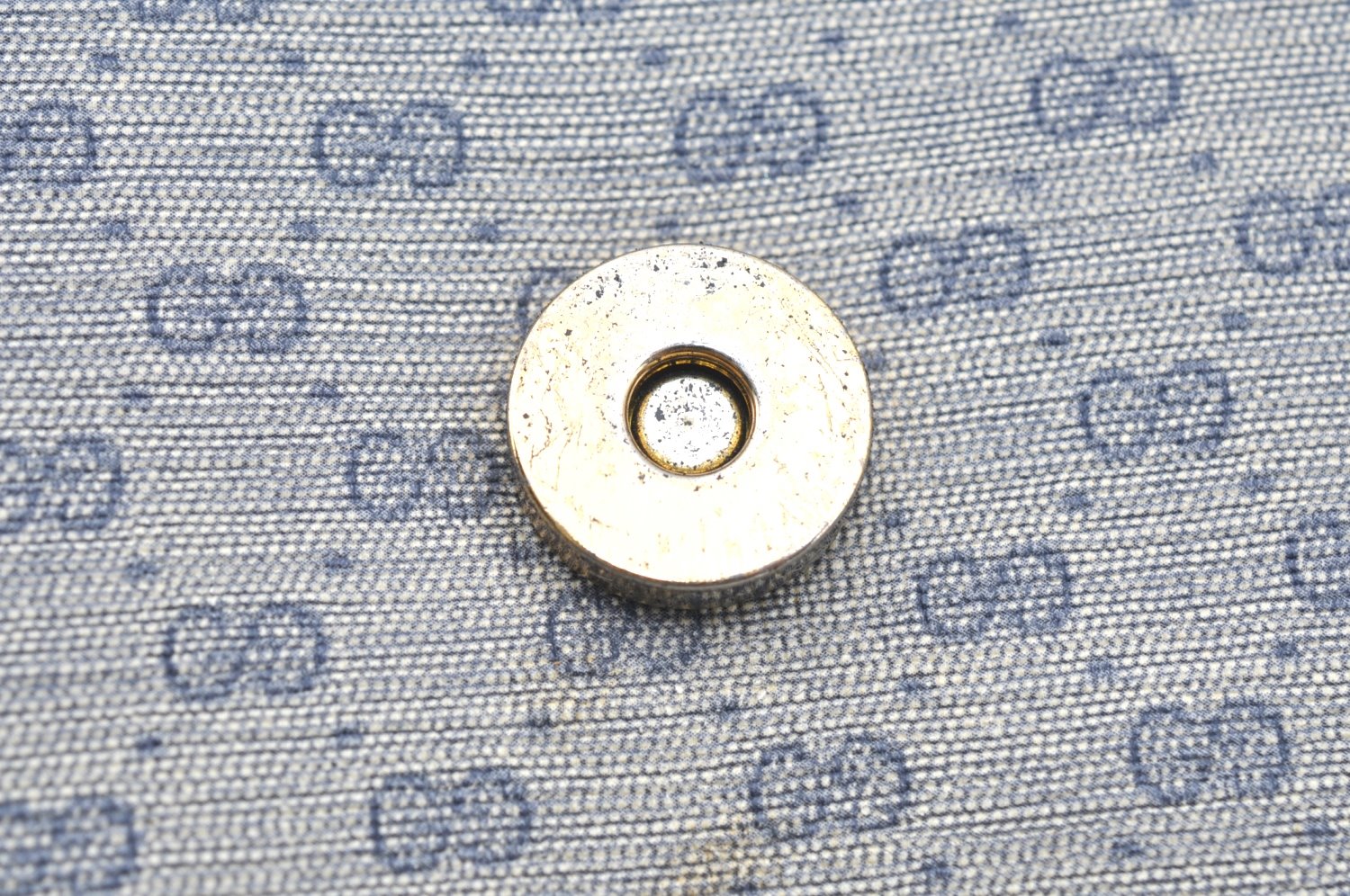 Authentic GUCCI Micro GG PVC Leather Shoulder Cross Body Bag Navy Blue K4169