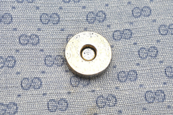 Authentic GUCCI Micro GG PVC Leather Shoulder Cross Body Bag Navy Blue K4169