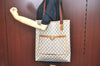 Authentic GUCCI Web Sherry Line GG Plus Tote Bag PVC Leather Brown K4173
