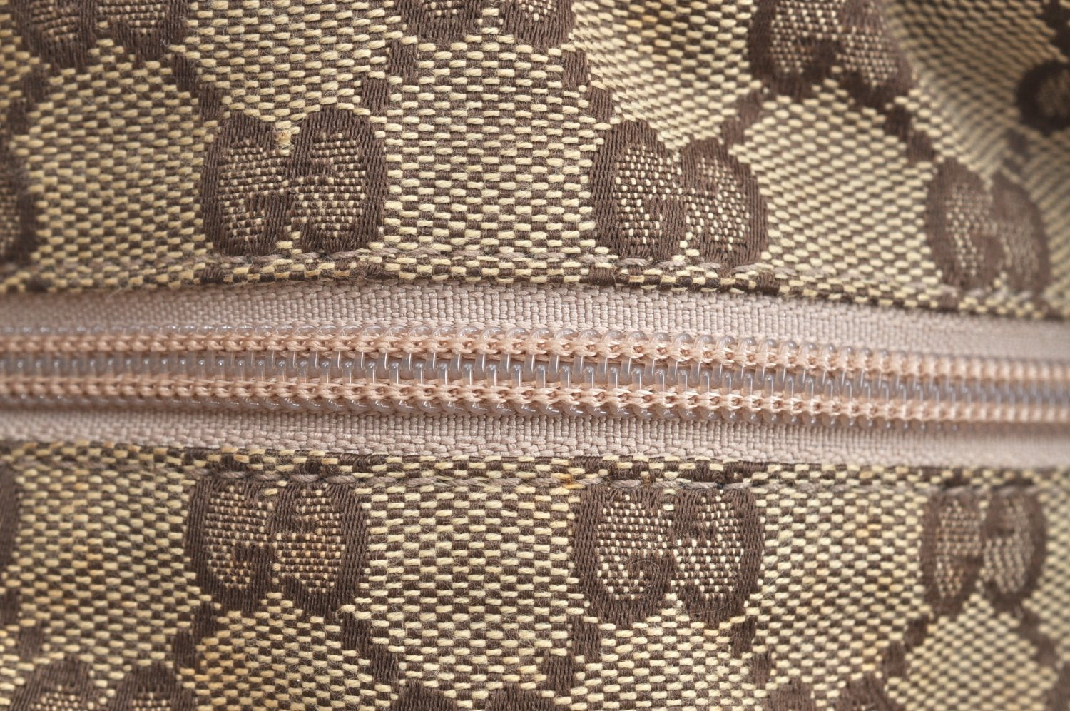 Authentic GUCCI Vintage Shoulder Tote Bag GG Canvas Leather 0190402 Brown K4182