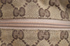 Authentic GUCCI Vintage Shoulder Tote Bag GG Canvas Leather 0190402 Brown K4182