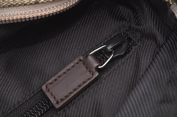 Authentic GUCCI Vintage Shoulder Tote Bag GG Canvas Leather 0190402 Brown K4182