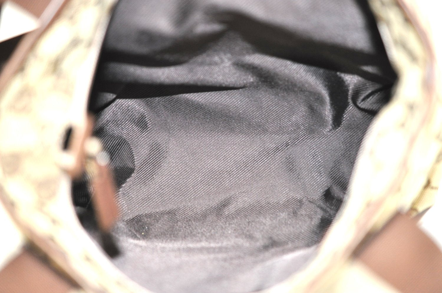 Authentic GUCCI Vintage Shoulder Tote Bag GG Canvas Leather 0190402 Brown K4182