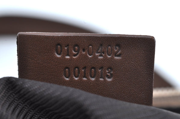 Authentic GUCCI Vintage Shoulder Tote Bag GG Canvas Leather 0190402 Brown K4182