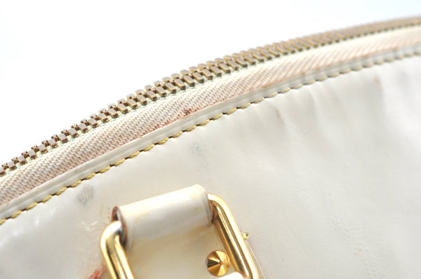 Authentic Louis Vuitton Suhali Lockit PM Hand Bag White M91887 LV K4191