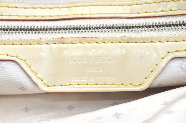Authentic Louis Vuitton Suhali Lockit PM Hand Bag White M91887 LV K4191