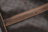 Authentic CELINE Macadam Blason Pattern Boston Bag PVC Leather Brown K4193