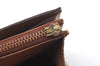 Authentic Louis Vuitton Monogram Bifold Long Wallet Purse Brown 2Set Junk K4194