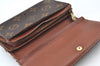 Authentic Louis Vuitton Monogram Bifold Long Wallet Purse Brown 2Set Junk K4194