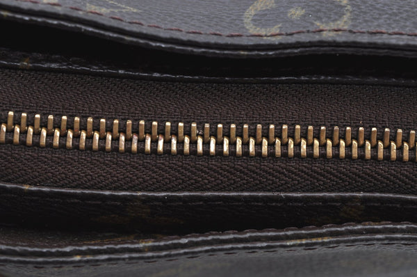 Authentic Louis Vuitton Monogram Cabas Mezzo Shoulder Tote Bag M51151 LV K4198