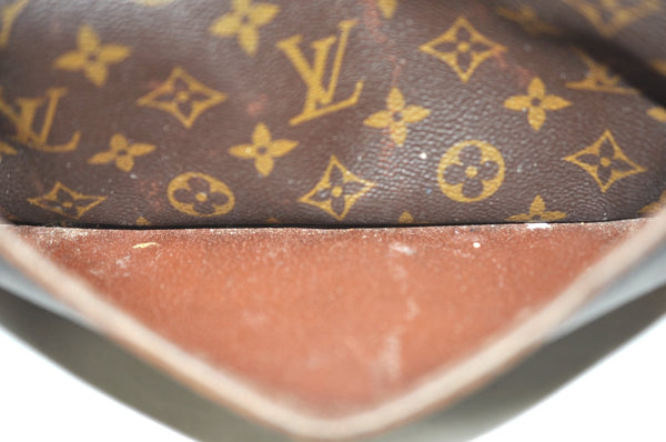 Authentic Louis Vuitton Monogram Compiegne 28 Clutch Hand Bag M51845 Junk K4199