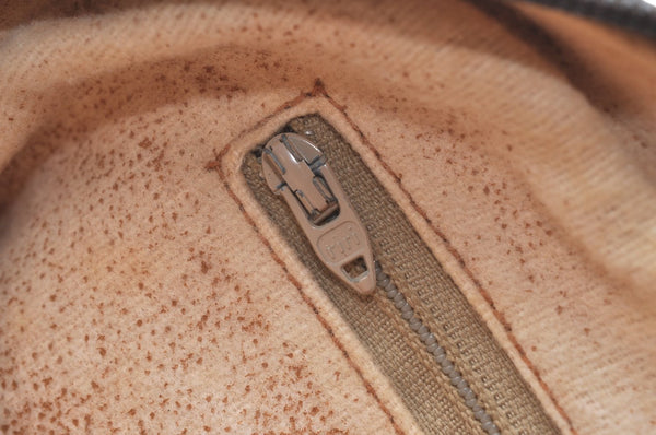 Authentic GUCCI GG Plus Shoulder Cross Body Bag Purse PVC Leather Brown K4202