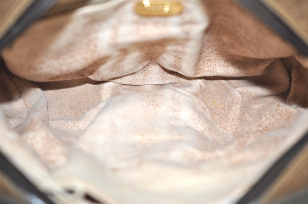 Authentic GUCCI GG Plus Shoulder Cross Body Bag Purse PVC Leather Brown K4202