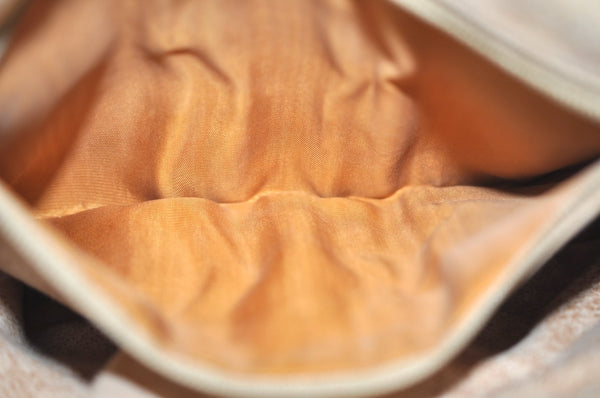 Authentic GUCCI GG Plus Shoulder Cross Body Bag Purse PVC Leather Brown K4202