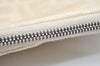 Authentic FENDI Zucca Shoulder Hand Bag Purse Canvas Leather Beige K4207