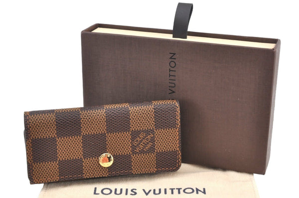 Authentic Louis Vuitton Damier Multicles 4 Key Case Holder N62631 LV Box K4216