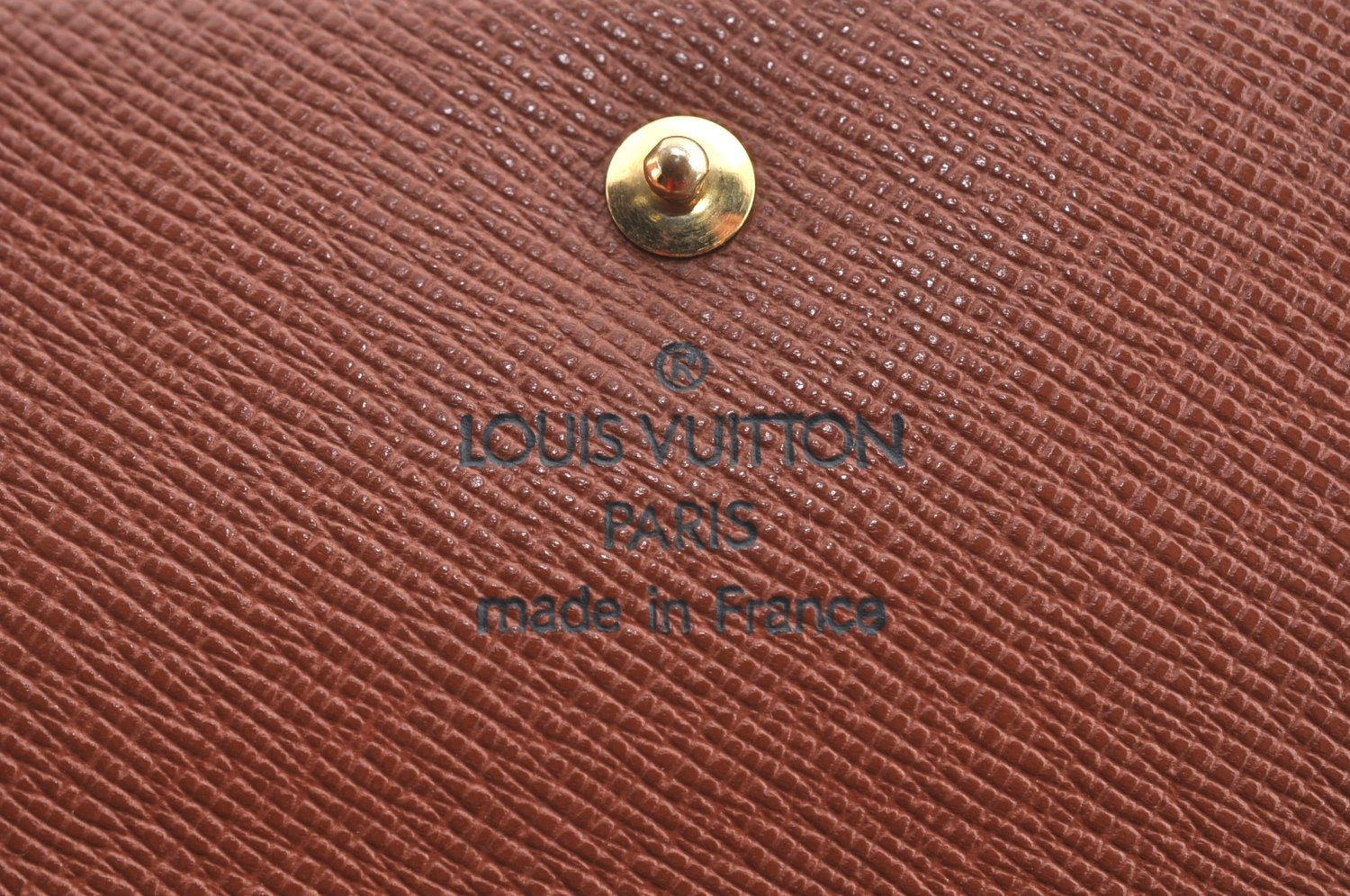 Authentic Louis Vuitton Monogram M61652 Porte Monnaie Billet Carte Credit K4225