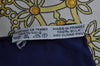 Authentic HERMES Carre 90 Scarf "LES MUSEROLLES" Silk Navy K4248