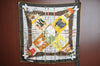 Authentic HERMES Carre 90 Scarf "LE CARNAVAL DE VENISE" Silk Yellow Black K4257